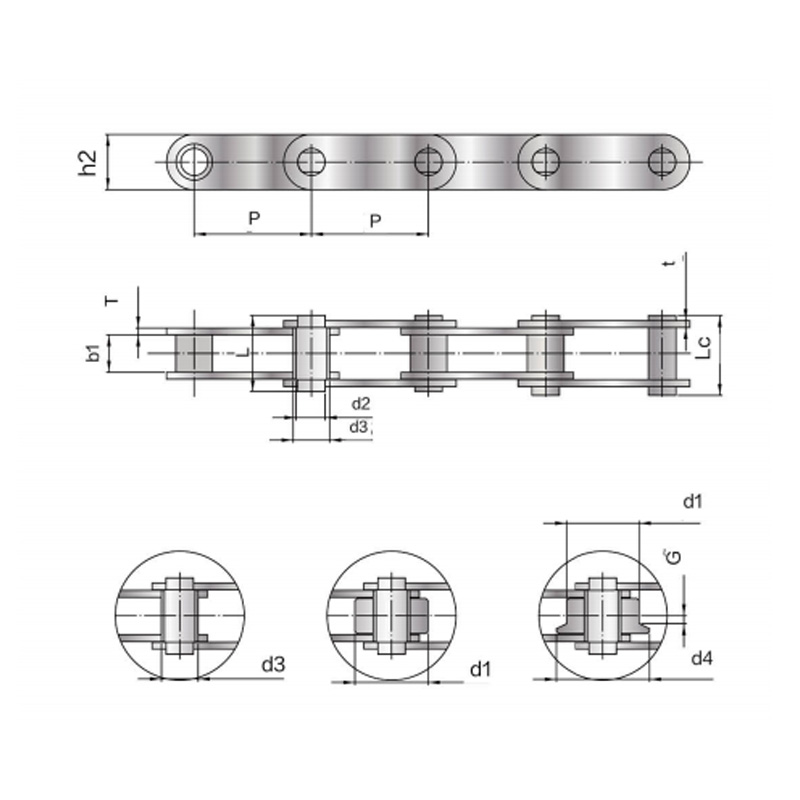 BS standard solid Pin Conveyor Chain (Z series)